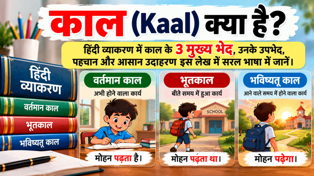 काल (Kaal) क्या है? 3 मुख्य भेद और आसान उदाहरण